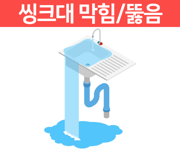 씽크대 막힘/뚫음